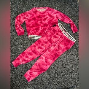 Juicy Couture Vibrant Pink Velour Set Sz M